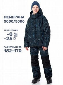 Костюм 7з6324 черный/бирюза оптом от производителя NIKASTYLE