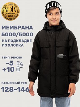 Куртка 4м6525 черный оптом от производителя NIKASTYLE