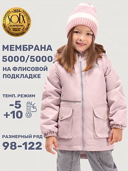 Куртка 4м3225 пудра оптом от производителя NIKASTYLE