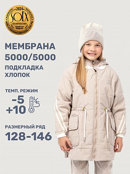 Куртка 4м5025 латте оптом от производителя NIKASTYLE