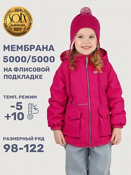 Куртка 4м3225 фуксия оптом от производителя NIKASTYLE