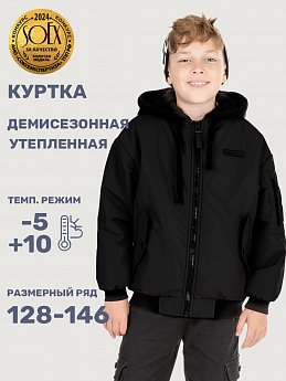 Куртка 4м5525 черный оптом от производителя NIKASTYLE