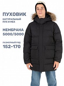 КУРТКА пуховая 4з8324 черный оптом от производителя NIKASTYLE