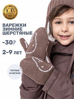 Варежки 14з17024 кофе оптом от производителя NIKASTYLE