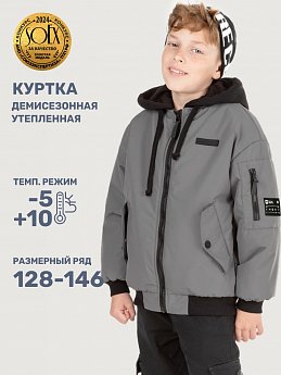 Куртка 4м5525 серый оптом от производителя NIKASTYLE